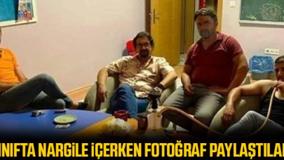 Düzce'de sınıfta nargile paylaşımı!