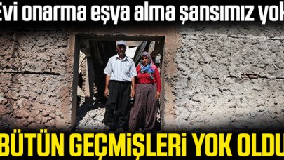 Hüseyin ve Döndü Sağlam çifti yangında bütün geçmişini kaybettiler