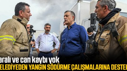 Esenyurt Belediyesi yangın söndürme çalışmalarına destek verdi