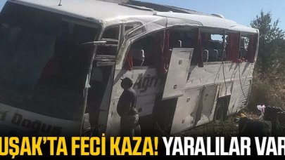 Uşak'ta kaza: 33 yaralı