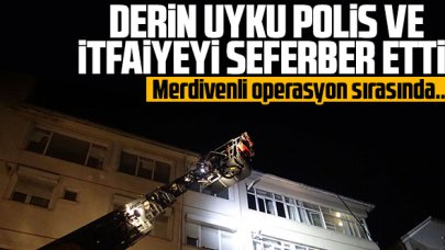 Avcılar'da derin uyku polis ve itfaiyeyi seferber etti