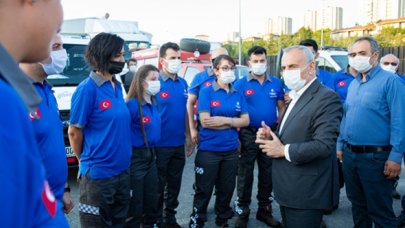 Küçükçekmece Belediyesi Sivil Savunma Ekibi, Batı Karadeniz için yola çıktı