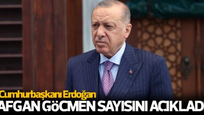 Cumhurbaşkanı Erdoğan Türkiye'de yaşayan Afganistanlı göçmen sayısını açıkladı