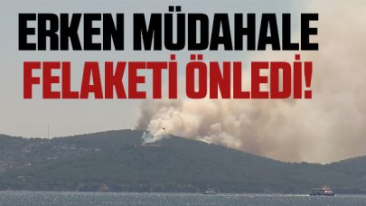 Heybeliada'da erken müdahale felaketi önledi