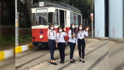 Nostaljik tramvay kadınlara emanet