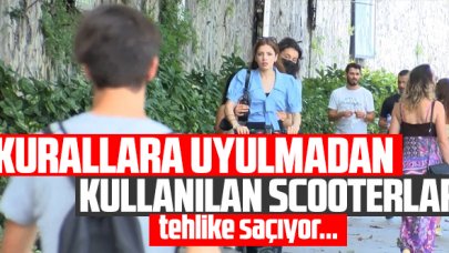 Scooterlar kurallara uymadan kullanılınca tehlike saçıyor