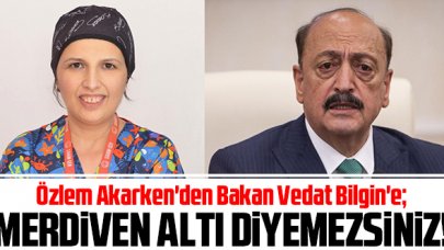 Özlem Akarken'den Bakan Vedat Bilgin'e: Sendikalara merdiven altı diyemezsiniz