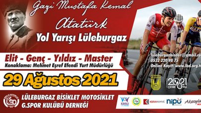 Lüleburgaz'da yüzlerce bisiklet sporcusu Ulu Önder için yarışacak!