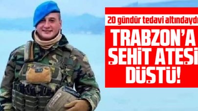 Trabzon'a şehit acısı düştü! Şehit İsmail Şebelek kimdir?