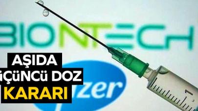 BioNTech aşısında 'üçüncü doz' kararı