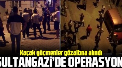 Sultangazi'de operasyon! Kaçak göçmenler gözaltına alındı