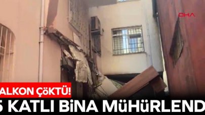 Güngören'de balkon çöktü!