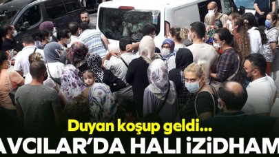 Avcılar'da halı indirimi izdiham yarattı!