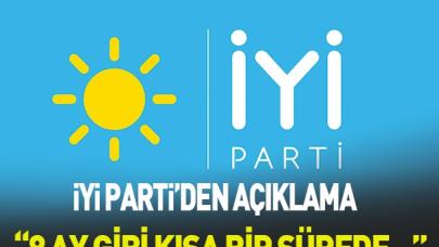 İYİ Parti'den açıklama