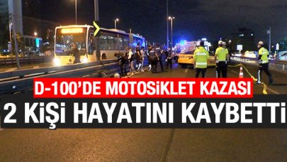 D-100'de motosiklet kazası: Mehmet Cemal Akıl ve Gültekin Dönmez hayatını kaybetti