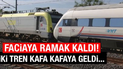 Tuzla'da faciaya ramak kaldı: İki tren kafa kafaya geldi