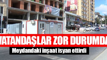 Büyükçekmece'deki bina inşaatı vatandaşları zor durumda bırakıyor