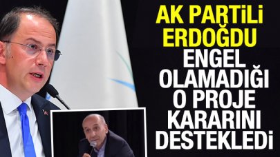 AK Partili Mustafa Erdoğdu siyaseten engelleyemediği belediye projesine sahip çıktı