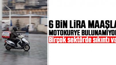 Antalya'da 6 bin lira maaşla motokurye bulamıyorlar