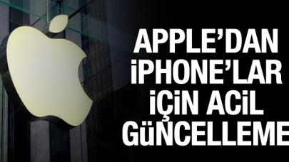 Apple'dan iPhone'lar için acil güncelleme