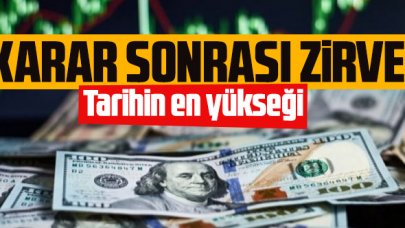 Merkez Bankası'nın kararı sonrası tarihi zirve!