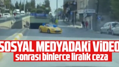 Sosyal medyada paylaşılan drift görüntüsüne 8 bin lira ceza