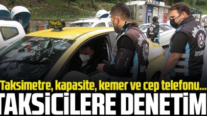 Kadıköy'de taksicilere denetim