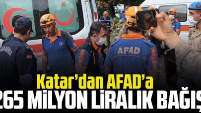 Katar'dan AFAD'a 265 milyon TL bağış