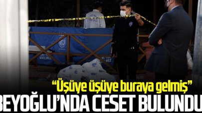 Beyoğlu'ndaki parkta ölü bulundu