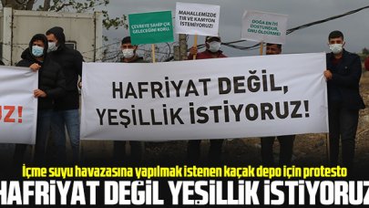 Hafriyat değil yeşil istiyoruz!