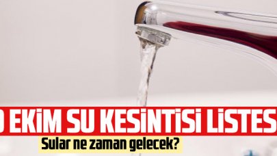 9 Ekim 2021 Cumartesi İSKİ Arıza ve su kesintisi sorgulama: İstanbul'da sular ne zaman gelecek?