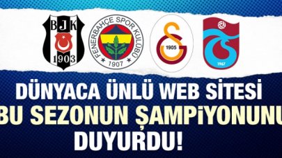 Dünyaca ünlü web sitesi Süper Lig'in şampiyonunu açıkladı: Trabzonspor