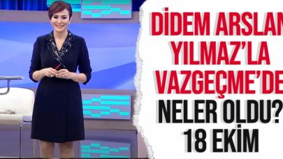 Didem Arslan Yılmaz'la Vazgeçme 18 Ekim Pazartesi SHOW TV Canlı İzle