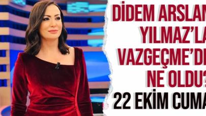 Didem Arslan Yılmaz'la Vazgeçme 22 Ekim Cuma 283. bölüm SHOW TV Youtube Canlı İzle