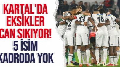 Beşiktaş'ta 5 futbolcu kadroya alınmadı