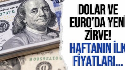 Dolar ve eurodan yeni rekor! 25 Ekim Pazartesi dolar ve euro fiyatları