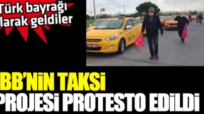 İBB'nin plaka egemenliğini sonlandıracak taksi projesi protesto edildi