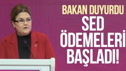 Bakan Derya Yanık: SED ödemeleri başladı