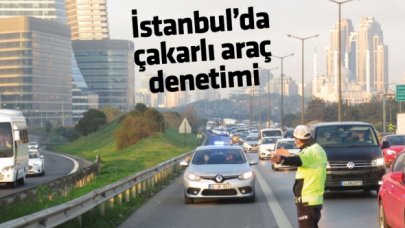 İstanbul'da çakarlı araç denetimi