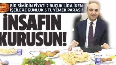 Bülent Kerimoğlu'ndan işçilere günlük 5 TL yemek parası