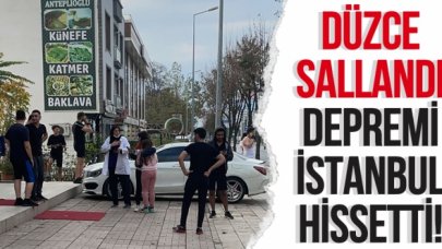 Düzce sallandı İstanbul hissetti!