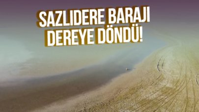 Sazlıdere Barajı dereye döndü!