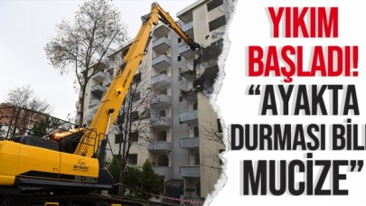 Beylikdüzü'nde yıkım başladı: "Ayakta durması bile mucize"