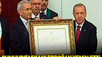 Cumhurbaşkanı Erdoğan yemin etti!