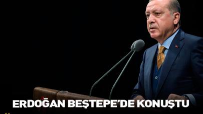 Cumhurbaşkanı Erdoğan Beştepe'de konuştu