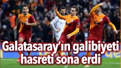 GALATASARAY’IN GALİBİYET HASRETİ SONA ERDİ