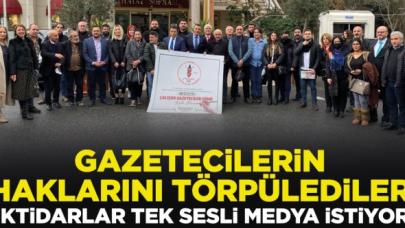 Gazetecilerin haklarını törpülediler, İktidarlar tek sesli medya istiyor...