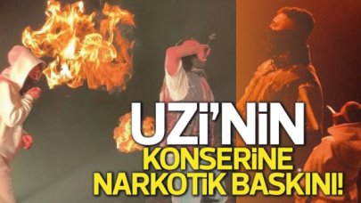 Uzi'nin konserine narkotik baskını