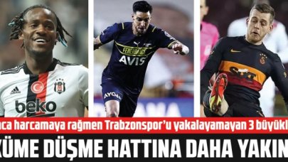 Fenerbahçe, Beşiktaş ve Galatasaray küme düşme hattına daha yakın! Gözleri zirvede ama...