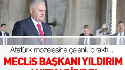 Meclis Başkanı Binalı Yıldırım Anıtkabir'de